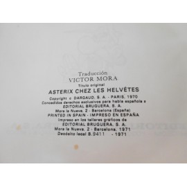 Tebeo Asterix en Helvetia. Pilote. Ed. Bruguera. 1ª edición. 1971.