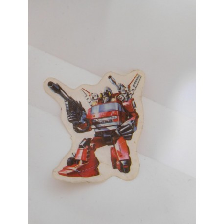 Pegatina troquelada de Transformers años 80. Bollycao.