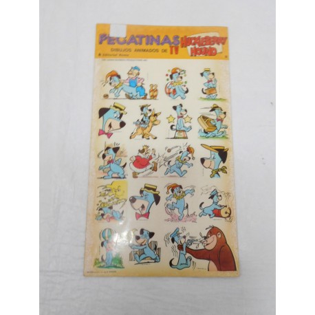 Pegatinas editorial Roma Hanna Barbera años 80. Huckleberry Hound. Número 8. Año 1985.