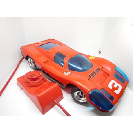 Coche Panther Bianchi modelo rojo autodirigido. Años 70. Probado y funcionando. 1:10. En caja.