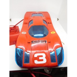 Coche Panther Bianchi modelo rojo autodirigido. Años 70. Probado y funcionando. 1:10. En caja.