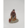 Figura Belén en barro. Cacharrería Murciana. Siglo XIX. Una joya.