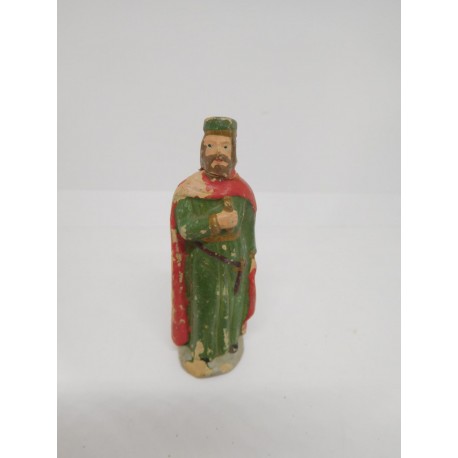 Figura Belén en barro. Cacharrería Murciana. Siglo XIX. Una joya.