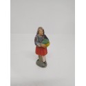 Figura Belén en barro. Cacharrería Murciana. Siglo XIX. Una joya.