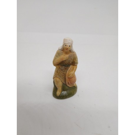 Figura Belén en barro. Cacharrería Murciana. Siglo XIX. Una joya.