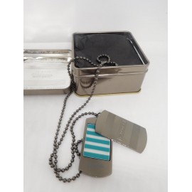 Placa militar perfumada. Le Male. Jean Paul Gaultier.