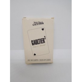 Juego de cartas de poker de Jean Paul Gaultier. Baraja de cartas de Gaultier 2. Sin usar. Raras