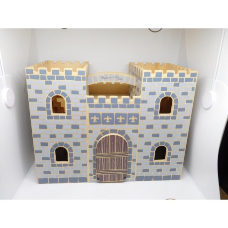 Castillo en madera, desplegable Melissa & Doug. Ideal para soldados medievales jecsan reamsa