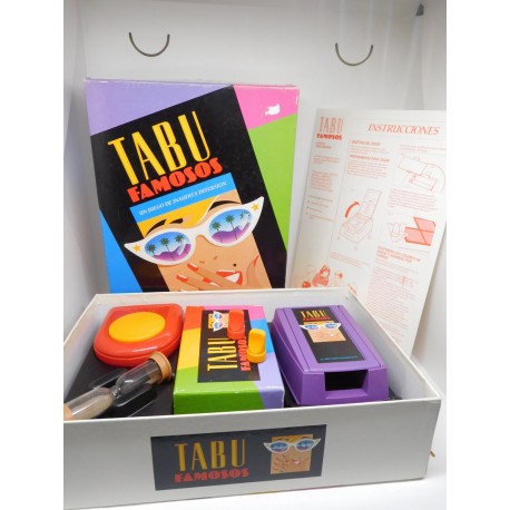 Juego Tabu Famosos, versión famosos. 1992. MB