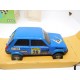 Coche Scalextric Exin años 80 en caja Renault R5 Copa en azul.