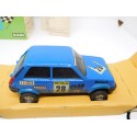 Coche Scalextric Exin años 80 en caja Renault R5 Copa en azul.