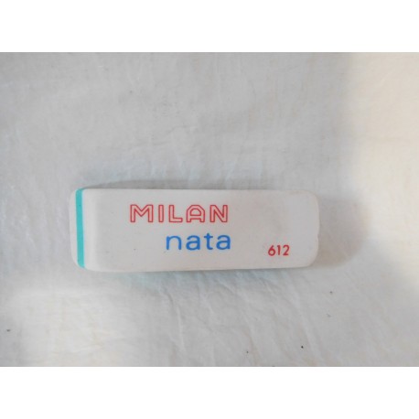 Goma de borrar pequeña años 70. Milan nata 612 linea verde. Sin usar.