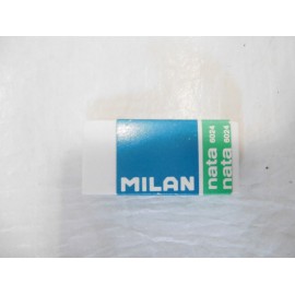 Goma de borrar pequeña años 80. Milan nata 6024. Sin usar.