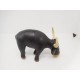 Figuras en goma de toro, vaca y ternero.