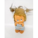 Simpática muñeca de fieltro vestida para irse a dormir. Años 60-70
