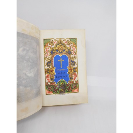 Libro devocionario Paroissien Romain. Ilustrado. Frances. Latín. Nº 22. Finales del s. XIX.