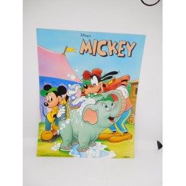 Bonita Lámina Poster para enmarcar original años 90. Ed. Beascoa. 1993. Disney. Mickey.