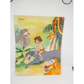 Bonita Lámina Poster para enmarcar original años 90. Ed. Beascoa. 1993. Disney. Libro de la selva 1. 