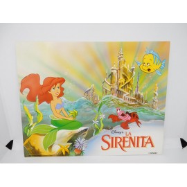 Bonita Lámina Poster para enmarcar original años 90. Ed. Beascoa. 1993. Disney. La Sirenita 1. 