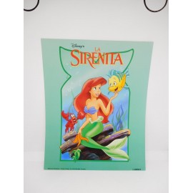 Bonita Lámina Poster para enmarcar original años 90. Ed. Beascoa. 1993. Disney. La Sirenita 3. 