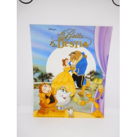 Bonita Lámina Poster para enmarcar original años 90. Ed. Beascoa. 1993. Disney. La Bella y la Bestia 1. 