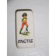 Mítica goma de borrar Factis con niño jugando al fútbol. Años 80