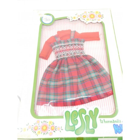 Conjunto Escocés de Lesly original con caja.