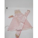 Vestido conjunto Puesta de Largo de Nancy con estola y bolso. Original años 70