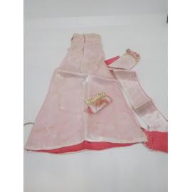 Vestido conjunto Puesta de Largo de Nancy con estola y bolso. Original años 70