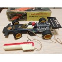 Coche Formula I Lotus 72. Sanchis. Emerson Fitipaldi. Funcionando con caja. Cabledirigido.