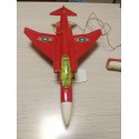 Avión Caza Phantom II de Sanchis. Funcionando y con caja. Cabledirigido. Primera versión.