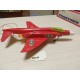 Avión Caza Phantom II de Sanchis. Funcionando y con caja. Cabledirigido. Primera versión.