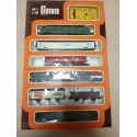 Tren Lima Italia escala H0. Renfe Coca Cola Inter frigo Interfrigo Eso Red. Años 80. Completo.