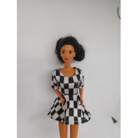 Muñeca Barbie morena años 80 . Mattel Malasia Malaysia. Rareza. Ref 11