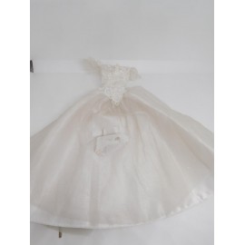 Complemento Barbie vestido en blanco de boda o princesa, incluye braga. Original