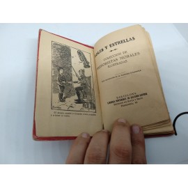 Libro Soles y Estrellas. Historietas Morales Ilustradas. Tipo Calleja. Principios de siglo XX.