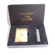 Curiosa y original baraja de cartas y dados en dorado y negro obsequio de Davidoff