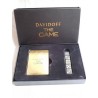 Curiosa y original baraja de cartas y dados en dorado y negro obsequio de Davidoff