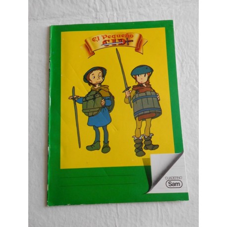 Precioso cuaderno años 80. Ruy el pequeño cid. Rui. Años 80.