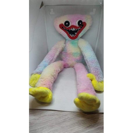 Peluche Huggy Wuggy del videojuego Poppy Playtime versión arcoiris