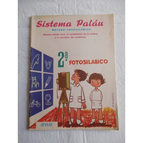 Sistema Palau fotosilábico. 2ª cartilla antigua.