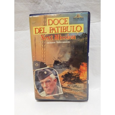 Cinta VHS película bélica Los Doce del Patíbulo. 1967. Cine Bélico.